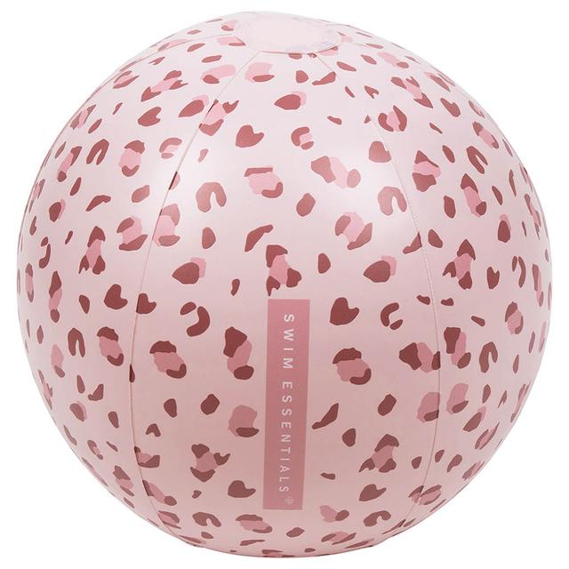 Swim Essentials - Leopard Beachball - 51cm - Pastel Pink