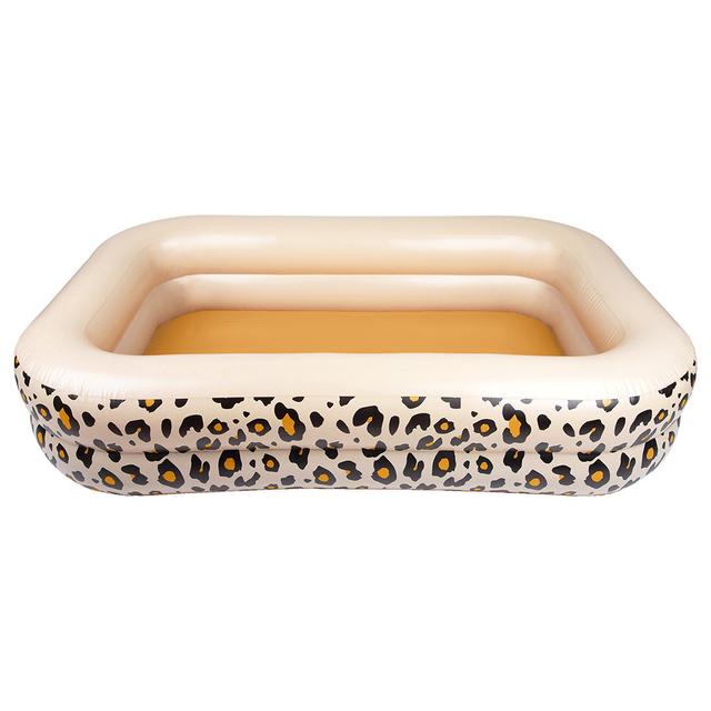 Swim Essentials - Leopard Printed Paddling Pool - 210cm - Beige