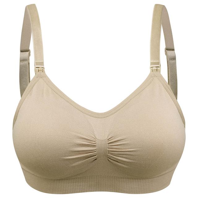 Blooming Blossom Seamless Wireless Nursing Bra - Beige