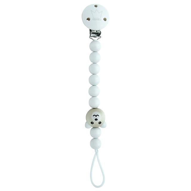 Littlemico - Bear Pacifier Holder - White