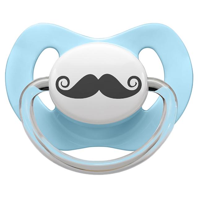 LittleMICO - Moustache Pacifier - 5M+ - Blue