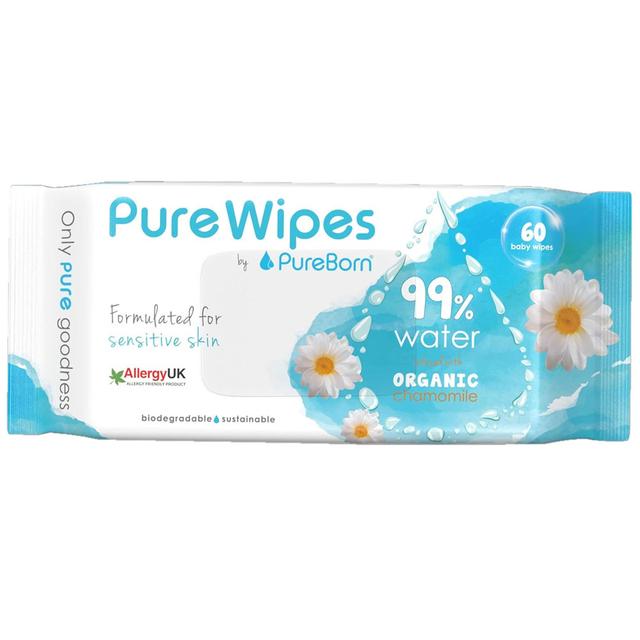 Pureborn - Pure Wipes Chamomile 60s