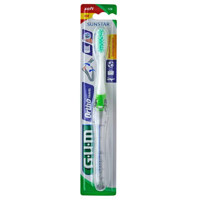 Gum - Ortho Travel Toothbrush 1pc - Assorted