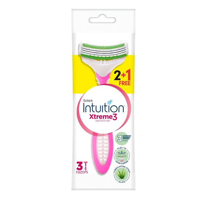 Schick Xtreme3 Sensitive Razors 2+1 Free