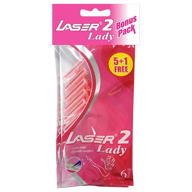 Laser 2 Lady Womens Razor - 5+1 Free x 2