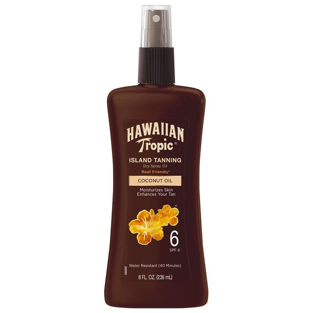 Hawaiian Tropic - SPF6 Dry Spray Oil Pump - Cononut Oil 236ml