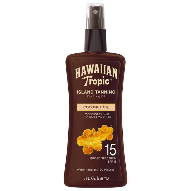 Hawaiian Tropic - SPF15 Dry Spray Oil Pump - Cononut Oil 236ml