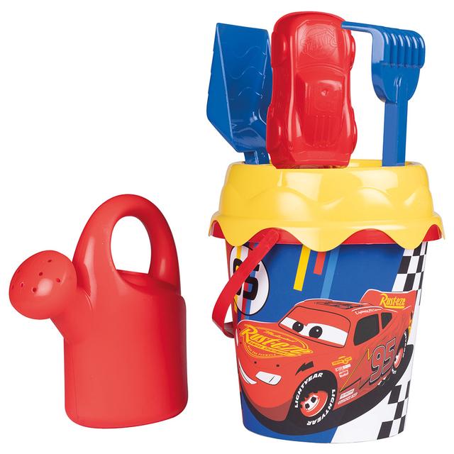 Smoby - Cars Sand Bucket Set w/ Watering Can - Red