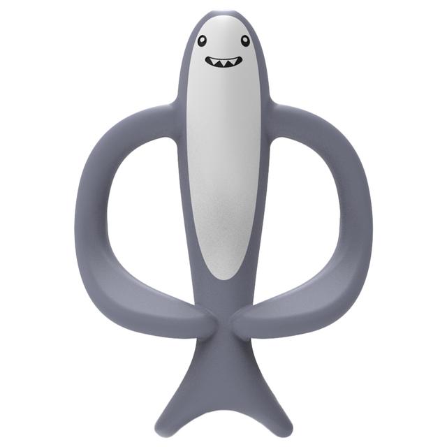 Matchstick Monkey - Shreddy Shark Animal Teether - Grey