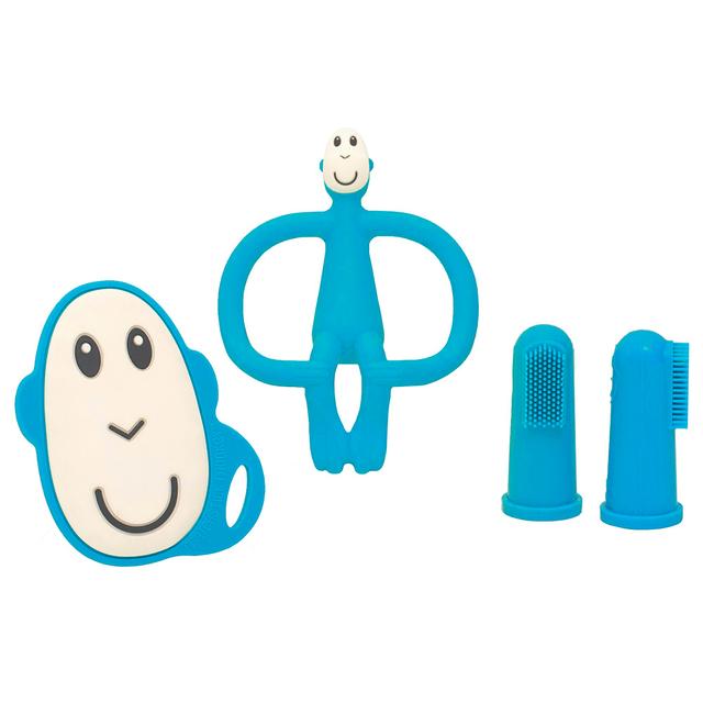 Matchstick Monkey - Teething Starter Set - Blue