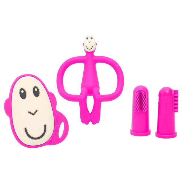 Matchstick Monkey - Teething Starter Set - Pink