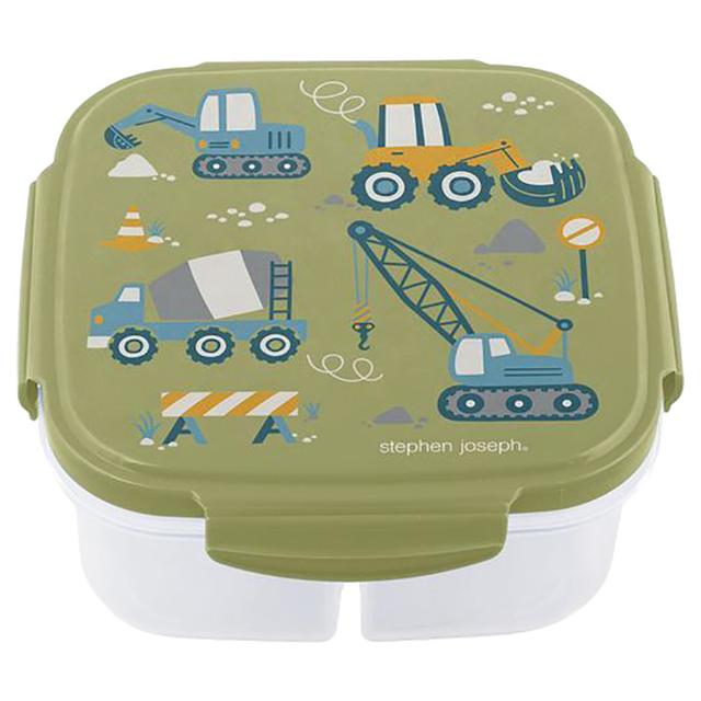 Stephen Joseph - 3 Compartment Snack Box w/ Ice Pack - Green