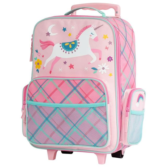 Stephen Joseph - Classic Rolling Trolley Bag 18-Inch - Pink Unicorn