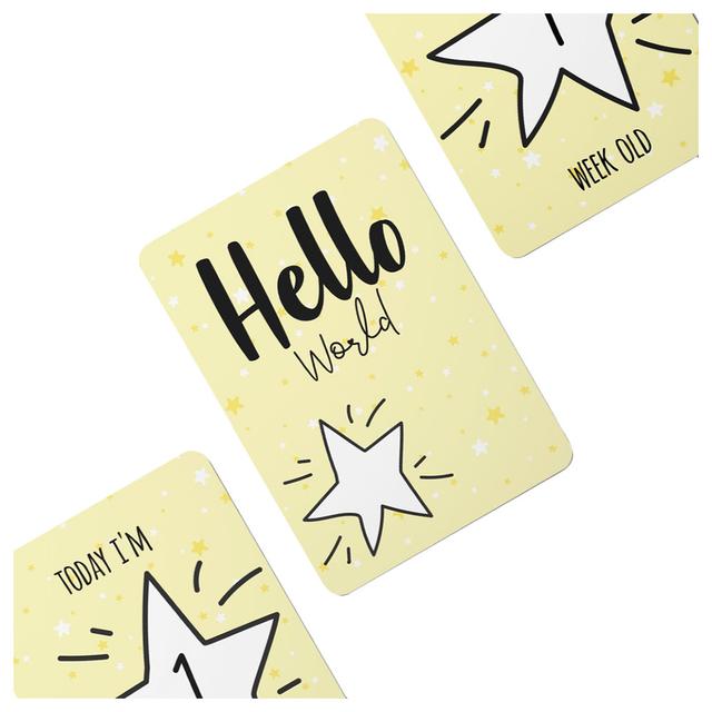 Twinkle And Giraffe - Yellow Stars Baby Milestone Cards 25C