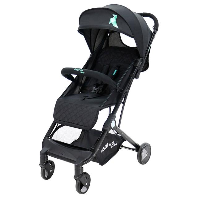 Asalvo - Travel+ Stroller - Black Aqua