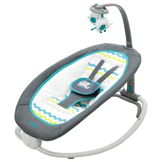 Asalvo - Baby Bouncer Fold - Birds Aqua