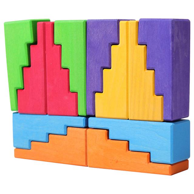 Grimms - Rainbow Wooden Stair Blocks