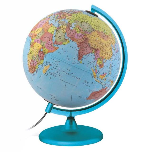 Tecnodidattica Night & Day Illuminated & Revolving Globe 25"