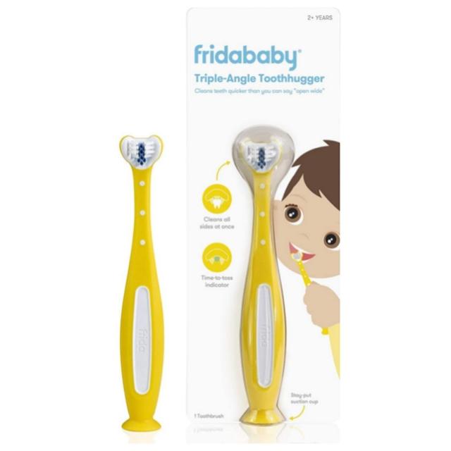 FridaBaby Triple Angle Toothhugger Toothbrush Toddler - Yellow