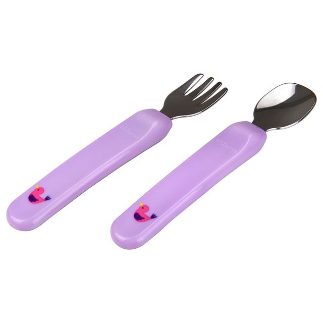 Kidsme - Premier Spoon & Fork - Lavender