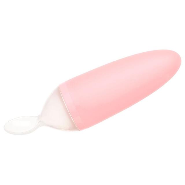 Boon - Squirt Silicone Baby Food Dispensing Spoon - Light Pink