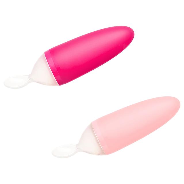 Boon - Baby Food Dispensing Spoon - Pack of 2 - Pink