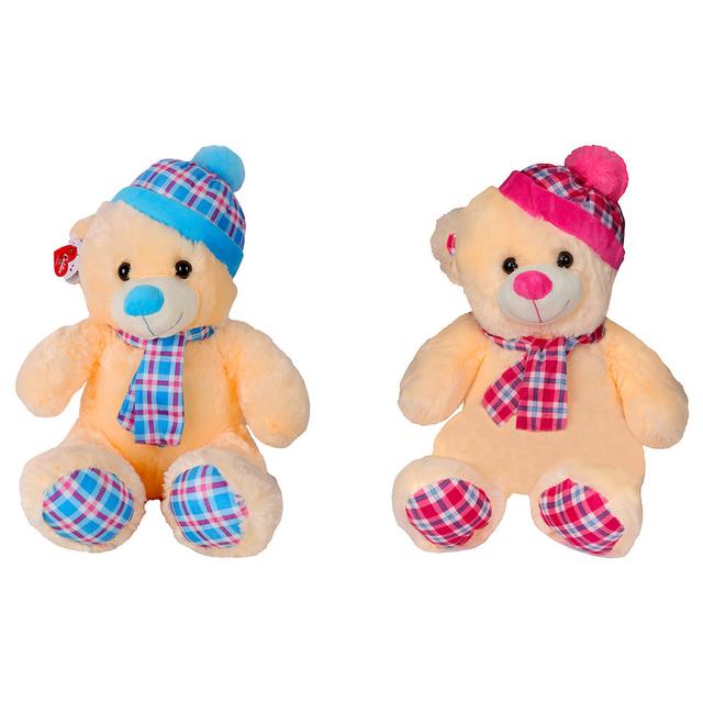 Cuddles - Checks Bear Plush - 14 Inch - Style May Vary