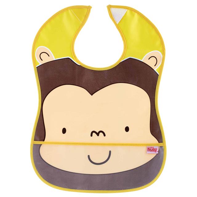 Nuby - Waterproof Bibs - Monkey 