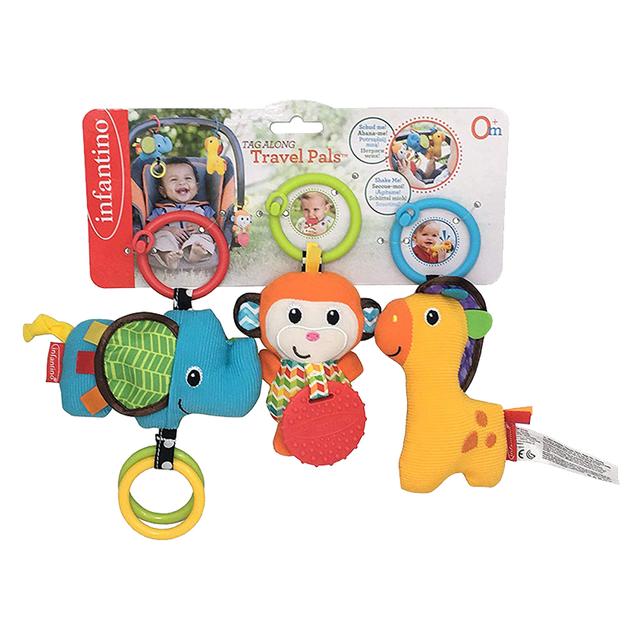 Infantino - Tag Along Travel Pals - Animals - Color May Vary