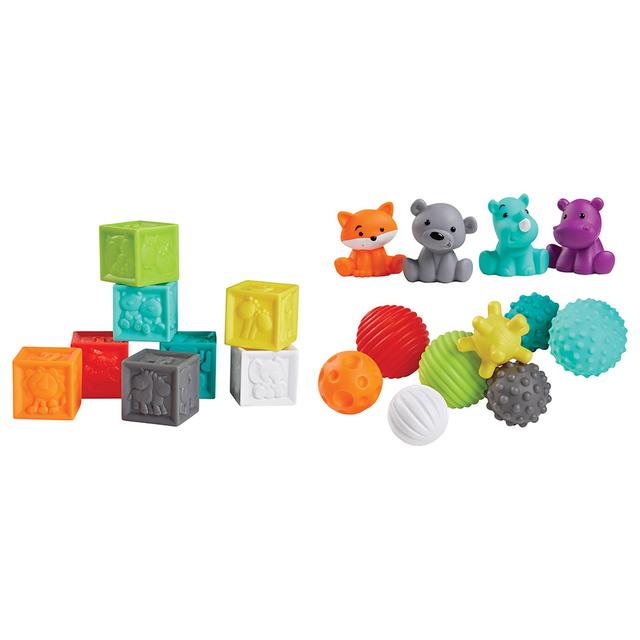 Infantino - Balls, Blocks & Buddies Activity Play Set - 20pcs