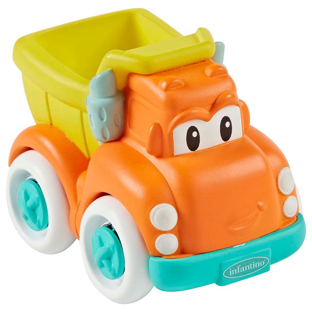 Infantino - Grip & Roll Soft Wheels Baby Toy - Dump Truck