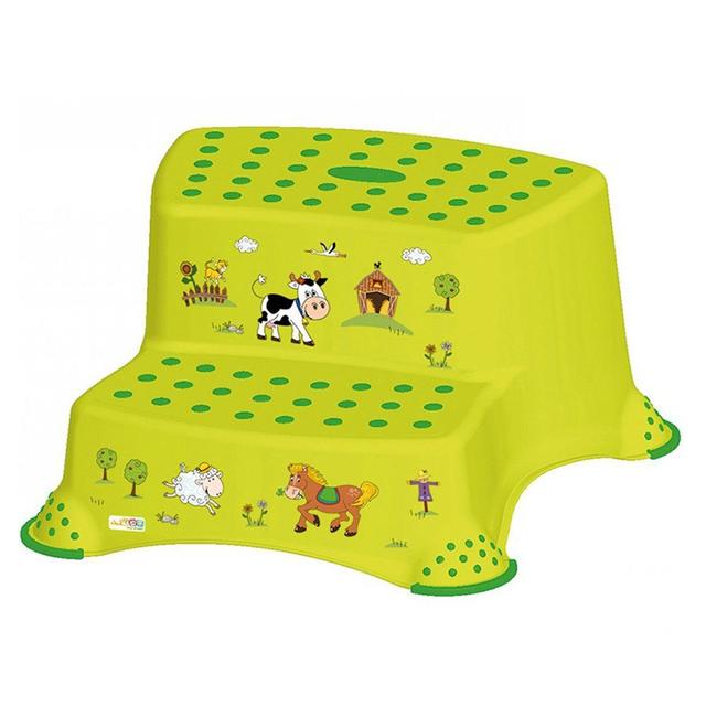 Keeeper - Anti-Slip Function Double Step Stool - Lemon Green