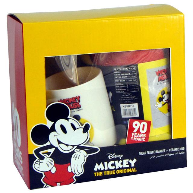 Disney Mickey Mouse Super Soft Blanket for Boys + Coffee Mug