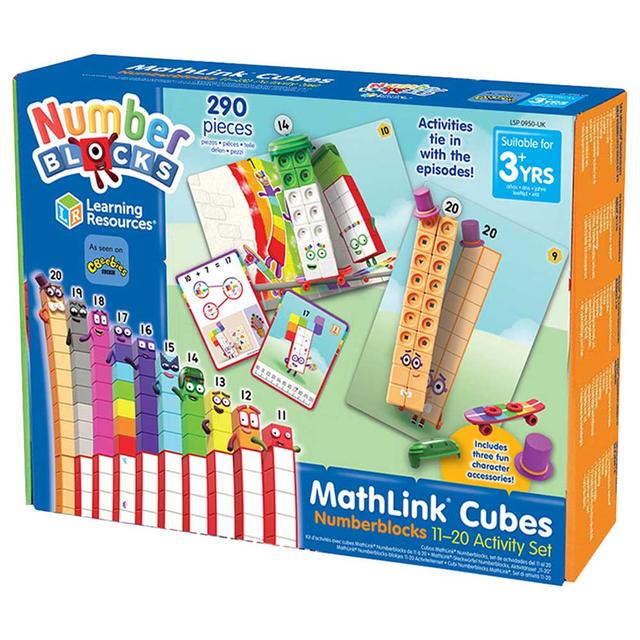 Learning Resources - Mathlink Cubes Number Blocks 11-20 - 290 pcs