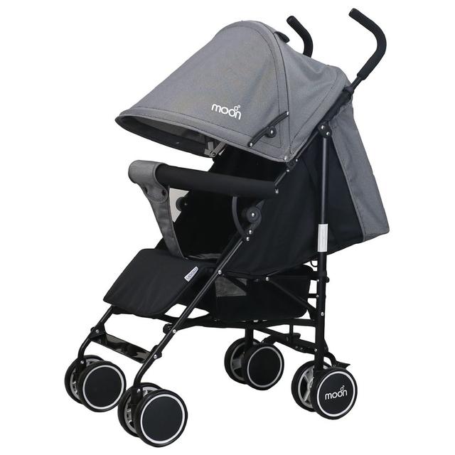 Moon - Neo Plus Travel Stroller - Black/Grey