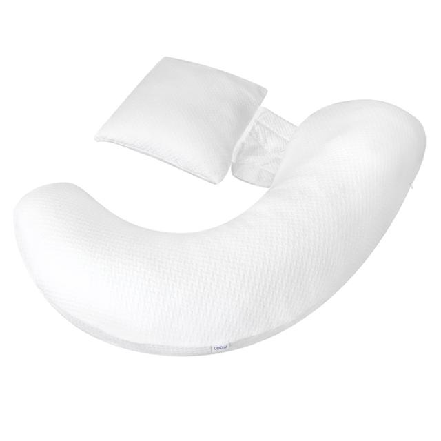 Moon - Organic Multi-Position Pregnancy Pillow - White