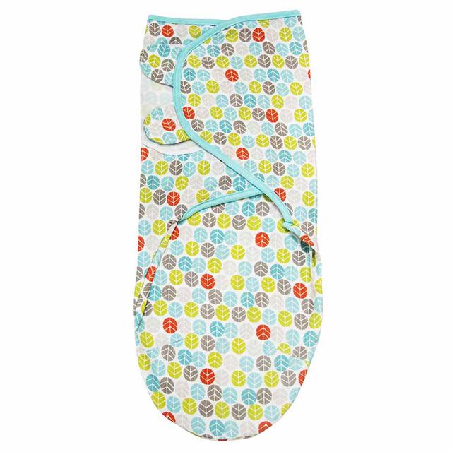 MOON - Printed Organic Swaddler - Large - Blue