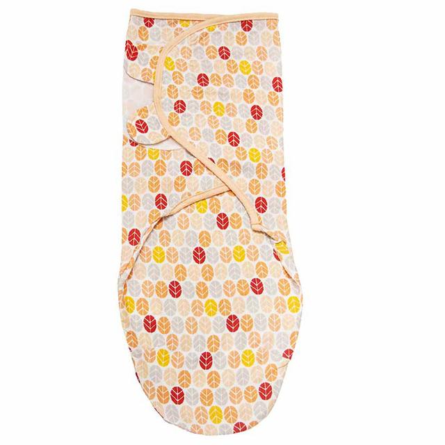 MOON - Printed Organic Swaddler - Large - Peach