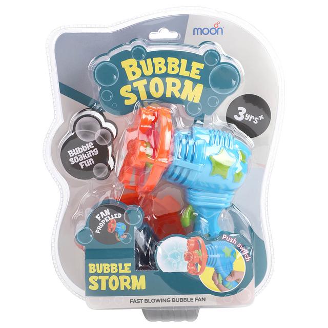 Moon - Storm Bubble Gun Toy Blowing Bubble Maker - Blue