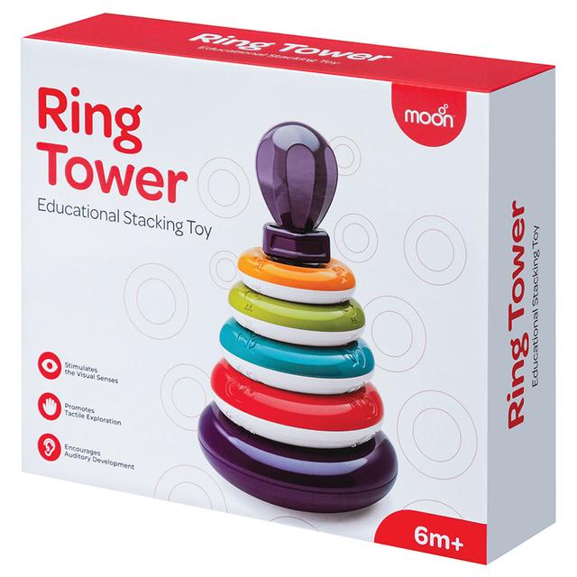 Moon - Ring Tower Educational Tumbler Stacking Toy - 7pcs