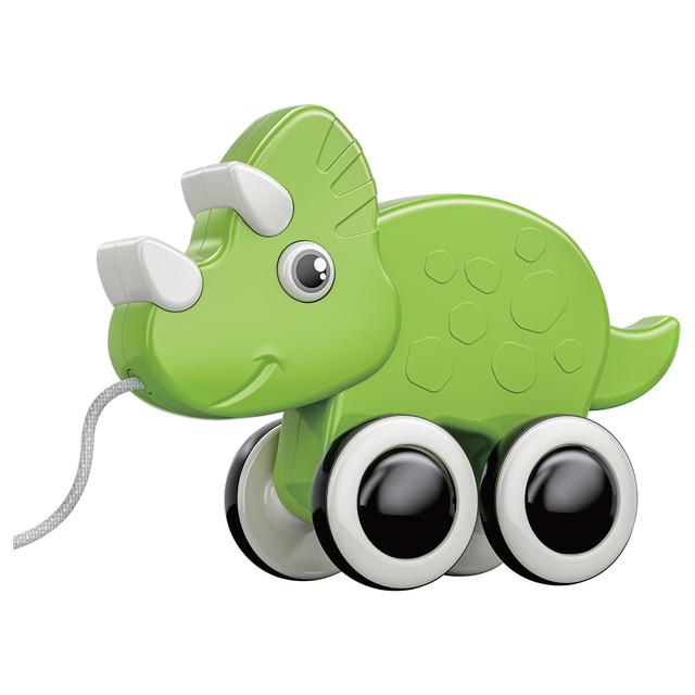 Moon - Rolling Buddy Pull Along Toy - Rhino - Green