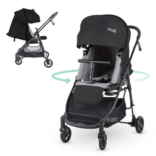 Moon - Revo 360 Degree Rotable Travel/Cabin Baby Stroller - Black