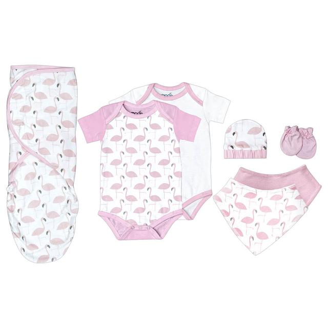 Moon - 7pc-Set - Organic Baby Gift Set - Pink