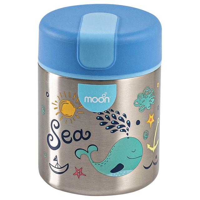 Moon - Double Wall Stainless Steel Food Jar - Blue