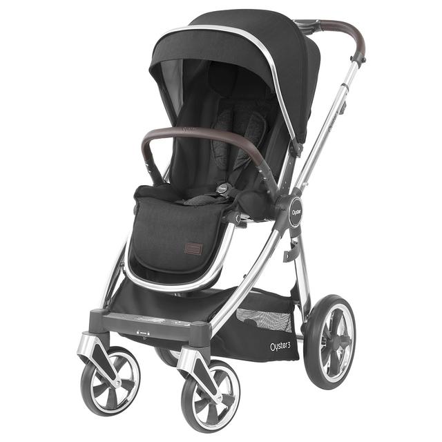 Oyster - Premium Threefold Baby Stroller - Caviar Mirror