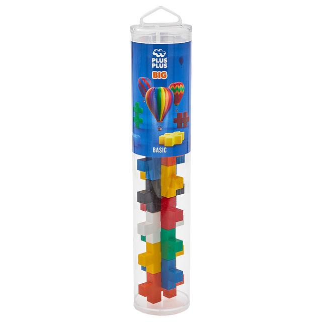 Plus Plus - Big Basic Tube - 15pcs