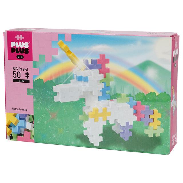 Plus Plus - Big Pastel Unicorn Set - 50pcs