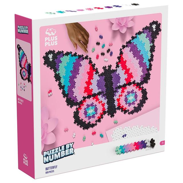 Plus Plus - Puzzle By Number Butterfly - 800pcs