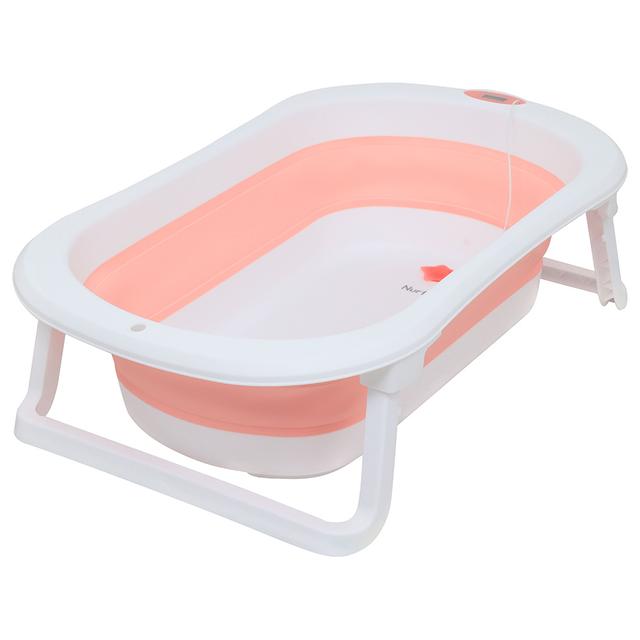 Nurtur - Foldable Baby Bathtub w/ Digital Temperature Display - Pink