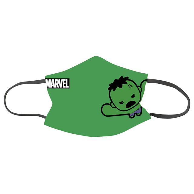 Marvel - Hulk Kids Face Mask Covering - Green